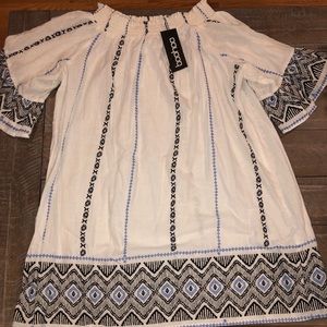 Off the shoulder dress